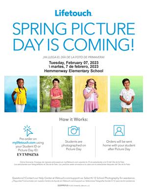 Spring Picture Day February 7th during EnCore classes